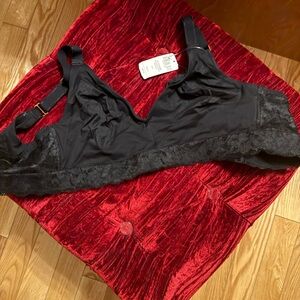 Soma Black Lace Trim Bra